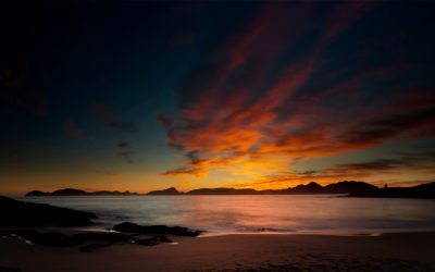 Disfruta de una increíble puesta de sol en las Islas Cíes